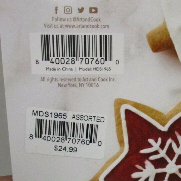 Art & Cook 3 Pc Christmas Holiday Baking Set - Picture 6 of 6